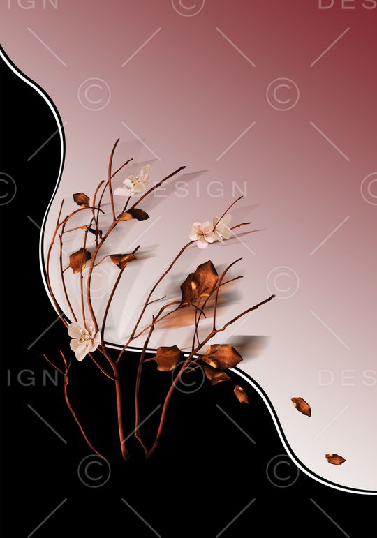 树枝印花华亿平台图片