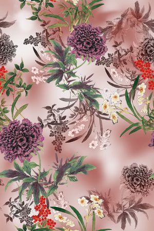 中国风印花华亿平台图片