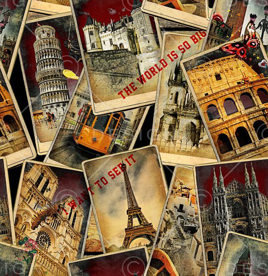 风景景观印花华亿平台图片