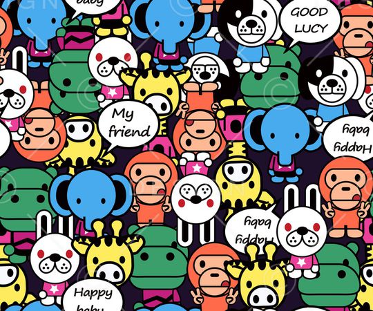 卡通印花华亿平台图片