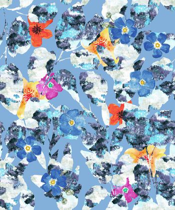 1061189-斑斓叶子花丛