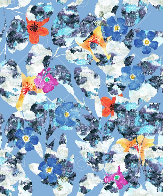 抽象印花华亿平台图片