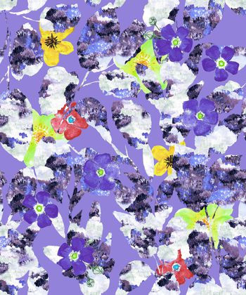 1061194-斑斓叶子花丛-2