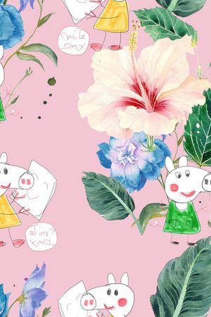 抽象印花华亿平台图片