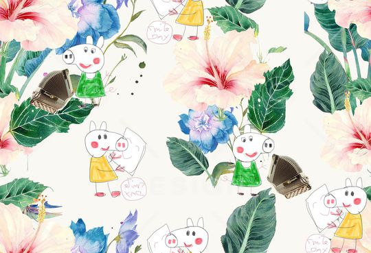 抽象印花华亿平台图片