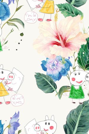 抽象印花华亿平台图片