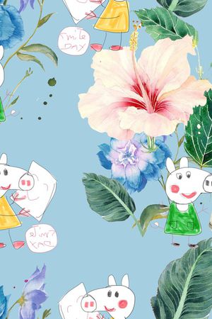 抽象印花华亿平台图片