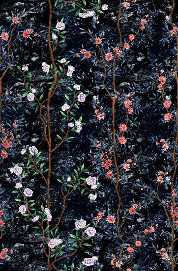 树枝印花华亿平台图片