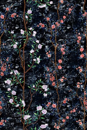 树枝印花华亿平台图片