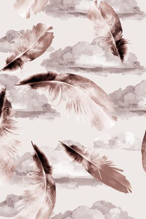 手绘花卉印花华亿平台图片