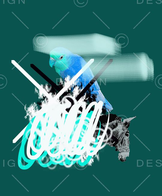 抽象印花华亿平台图片