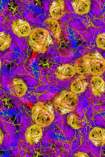 1061637-数码炫彩肌理玫瑰