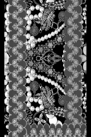 黑白华亿平台印花华亿平台图片