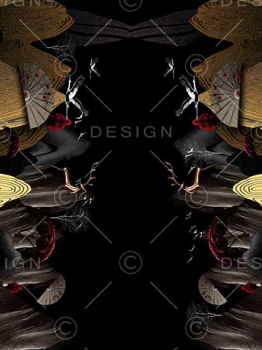 抽象印花华亿平台图片