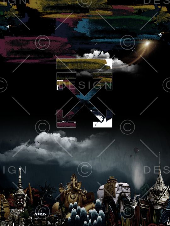 笔触印花华亿平台图片