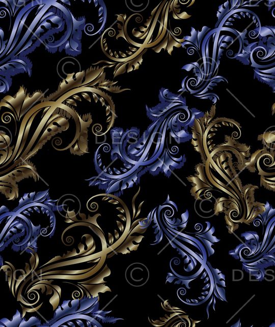 卷草印花华亿平台图片