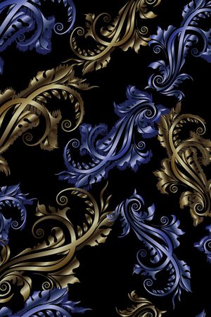 卷草印花华亿平台图片