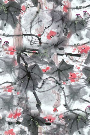 抽象印花华亿平台图片