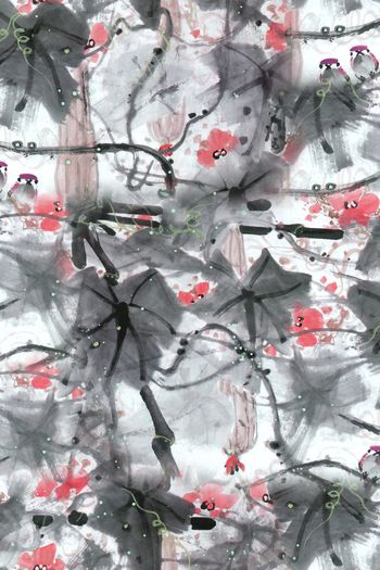 抽象印花华亿平台图片