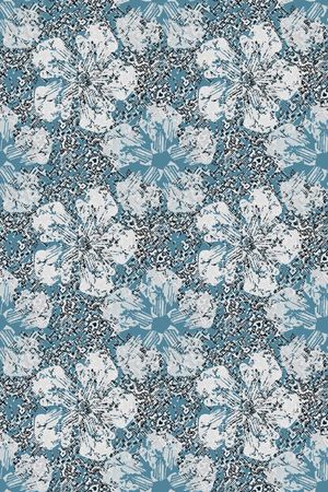 抽象花卉印花华亿平台图片