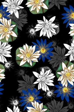 荷花印花华亿平台图片