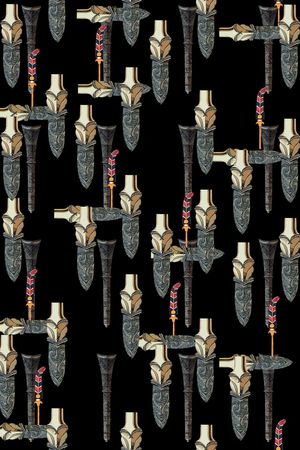 羽毛印花华亿平台图片