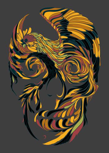 抽象印花华亿平台图片