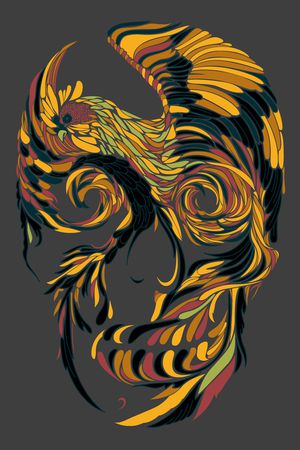 抽象印花华亿平台图片