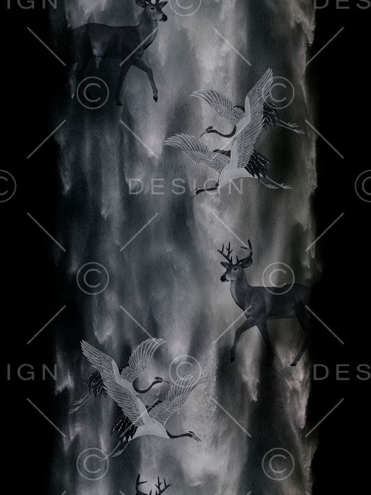 抽象男装印花华亿平台图片