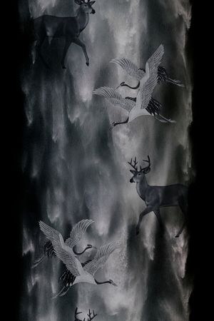 抽象男装印花华亿平台图片