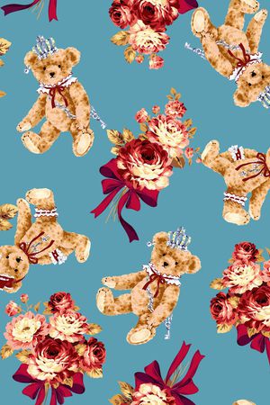 玫瑰花印花华亿平台图片