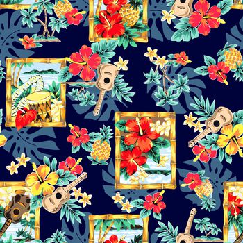 绿植树叶印花华亿平台图片