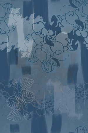 抽象花卉印花华亿平台图片