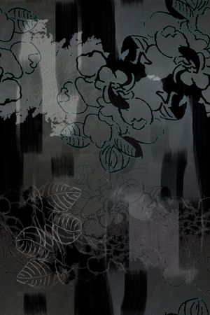 抽象花卉印花华亿平台图片