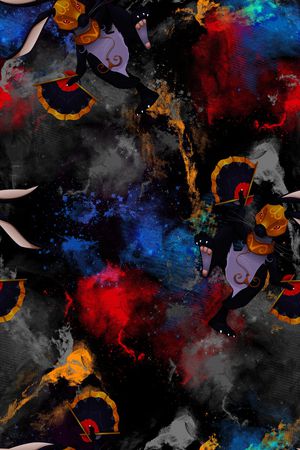 抽象印花华亿平台图片