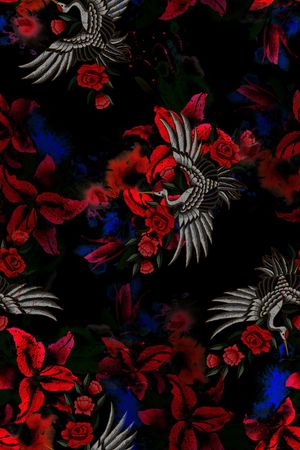 抽象印花华亿平台图片