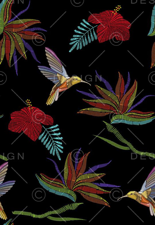 鸟印花华亿平台图片