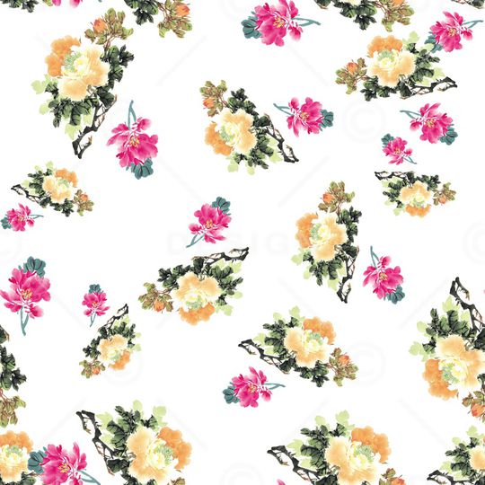 中国风印花华亿平台图片