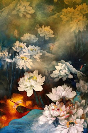 旗袍印花华亿平台图片