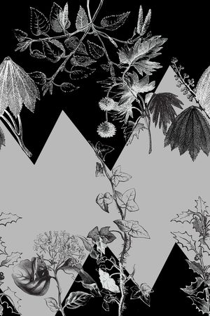 手绘花卉印花华亿平台图片