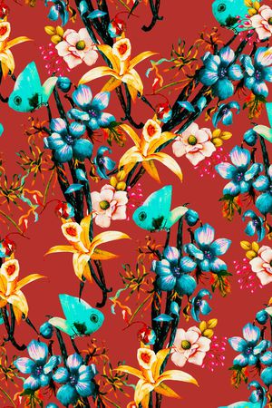 植物印花华亿平台图片