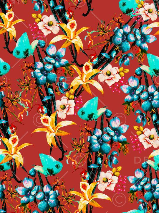 植物印花华亿平台图片