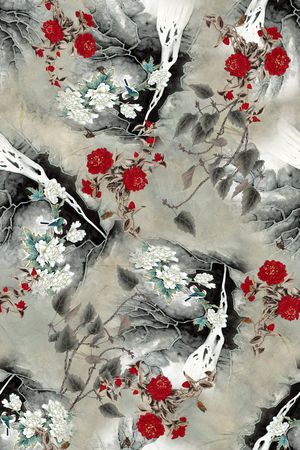 中国风印花华亿平台图片