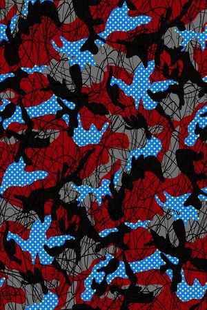 迷彩印花华亿平台图片