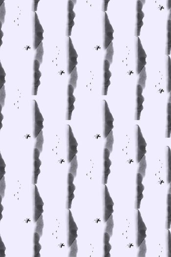 水墨风印花华亿平台图片