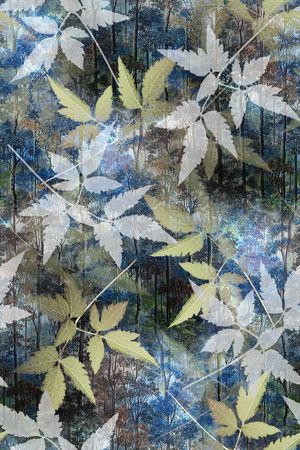 绿植树叶印花华亿平台图片