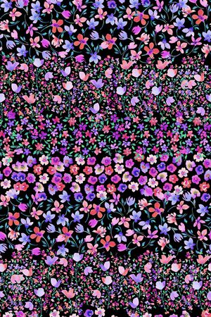 抽象花卉印花华亿平台图片