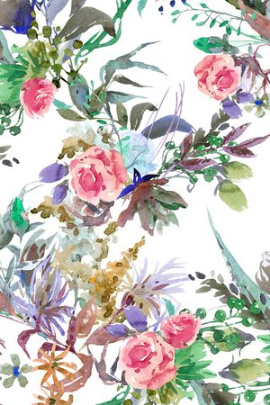 手绘花卉印花华亿平台图片