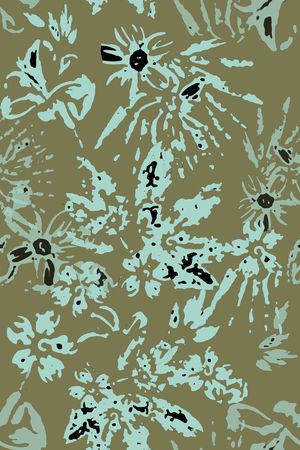 抽象花卉印花华亿平台图片