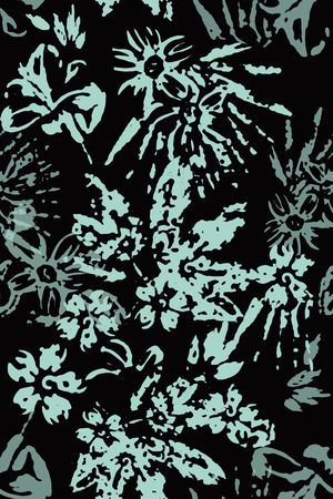 抽象花卉印花华亿平台图片